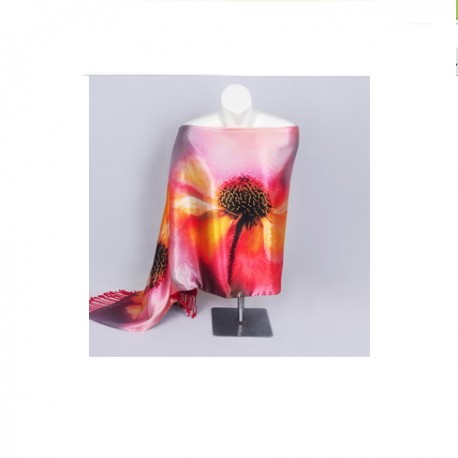 Dámská hedvábná šálka 100% SILK WSS023