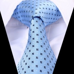 Hedvábná kravata modrá LD0596