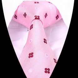Hedvábná kravata růžová LD0615