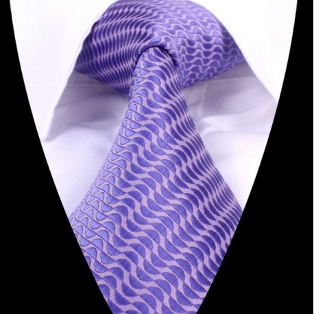 Hedvábná kravata fialová LD0628