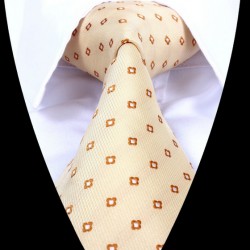 Hedvábná kravata žlutá LD0673