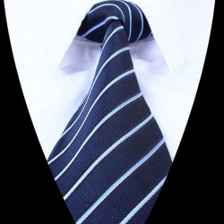 Hedvábná kravata tmavě modrá LD0676