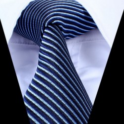 Hedvábná kravata modrá LD0748