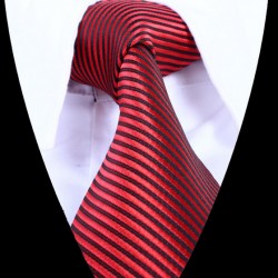 Hedvábná kravata červená LD0830