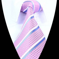 Hedvábná kravata růžová LD0861