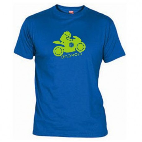 Pánské tričko Android moto modré