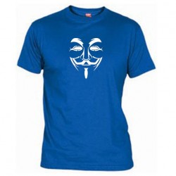 Pánské tričko Anonymous modré