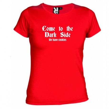 Dámské tričko Come to the dark side červené