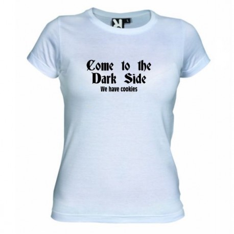 Dámské tričko Come to the dark side bílé
