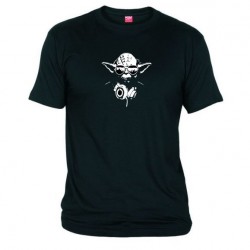 Pánské tričko DJ Yoda černé