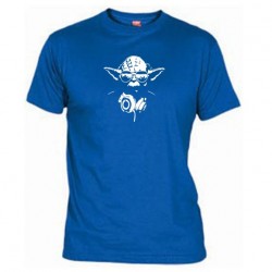 Pánské tričko DJ Yoda modré
