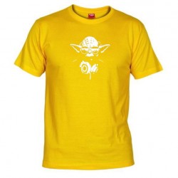 Pánské tričko DJ Yoda žluté