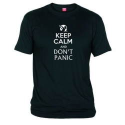 Pánské tričko Keep calm and DON´T PANIC černé