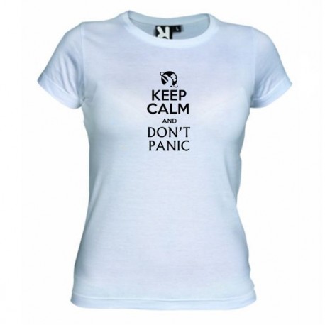 Dámské tričko Keep calm and DON´T PANIC bílé