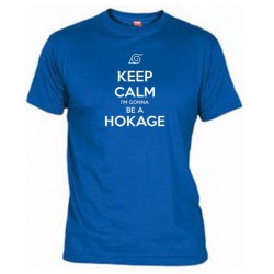Pánské tričko Keep calm and i´m gonna be a hokage modré
