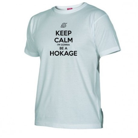 Pánské tričko Keep calm and i´m gonna be a hokage bílé