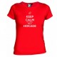 Dámské tričko Keep calm and i´m gonna be a hokage červené