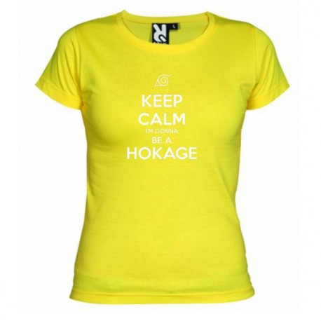 Dámské tričko Keep calm and i´m gonna be a hokage žluté