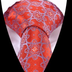Hedvábná kravata oranžová LD0493