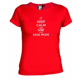 Dámské tričko Keep calm and use your sage mode červené