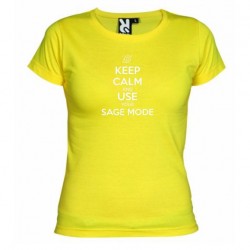 Dámské tričko Keep calm and use your sage mode žluté