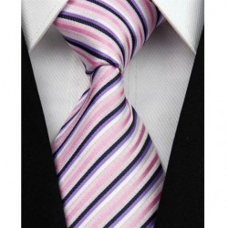 Hedvábná kravata růžová NT0071