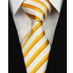 Hedvábná kravata žlutá NT0173