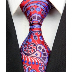 Hedvábná kravata červená NT0329