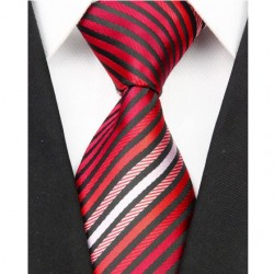 Hedvábná kravata červená NT0003