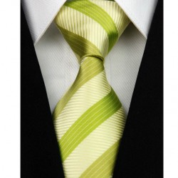 Hedvábná kravata zelená NT0156
