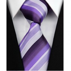 Hedvábná kravata fialová NT0123