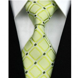 Hedvábná kravata zelená NT0011