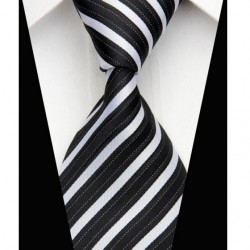 Hedvábná kravata černá NT0526