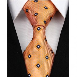 Hedvábná kravata oranžová NT0178