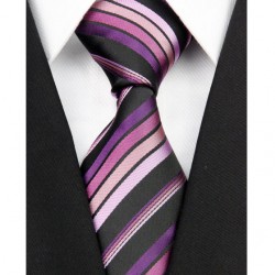 Hedvábná kravata fialová NT0181