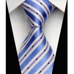 Hedvábná kravata modrá NT0548