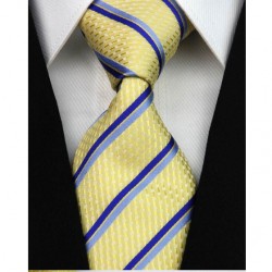 Hedvábná kravata žlutá NT0183