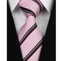 Hedvábná kravata růžová NT0111