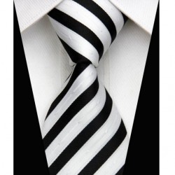Hedvábná kravata černá NT0558