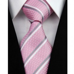 Hedvábná kravata růžová NT0194