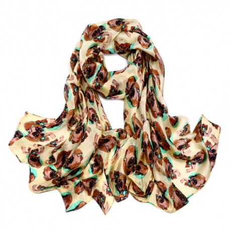 Hedvábný šátek 100% SILK PAJ-SPAJ021A
