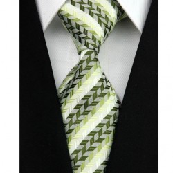 Hedvábná kravata bílá NT0038