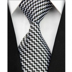 Hedvábná kravata bílá NT0041