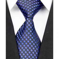 Hedvábná kravata černá NT0060