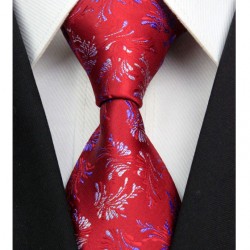 Hedvábná kravata červená NT0311