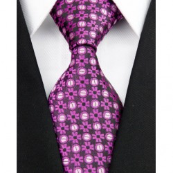 Hedvábná kravata fialová NT0199