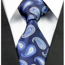 Hedvábná kravata modrá NT0259