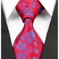 Hedvábná kravata červená NT0226