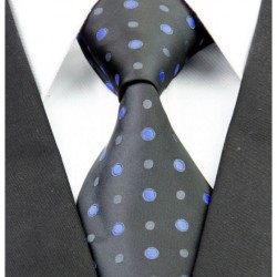 Hedvábná kravata černá NT0268