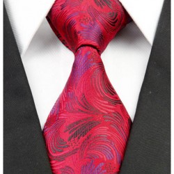 Hedvábná kravata červená NT0252